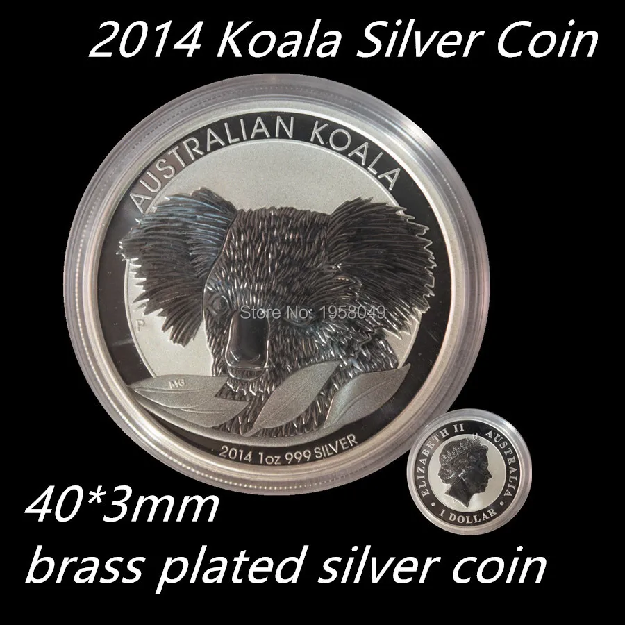 Newest 2014-P Australia Animal 1 Oz .999 Silver Koala Coin Replica like Recognized Perth Mint,dhl free shipping 100pcs/lot
Newest 2014-P Australia Animal 1 Oz .999 Silver Koala Coin Replica like Recognized Perth Mint,dhl free shipping 100pcs/lot