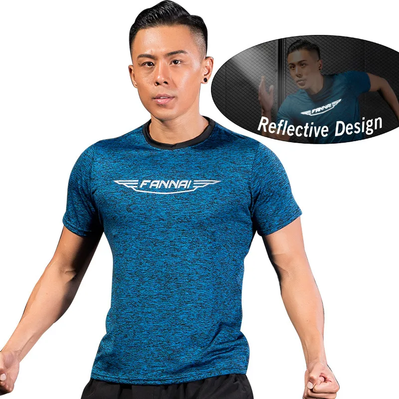 Men T Shirts Sport Tops Tees Reflective Running t shirt male Gym Fitness Crossfit Exercise Workout Short Sleeve Sportswear
Men T Shirts Sport Tops Tees Reflective Running t shirt male Gym Fitness Crossfit Exercise Workout Short Sleeve Sportswear