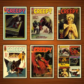 Vintage 1970s Horror Comics Poster Creepy Kraft Posters Classic Canvas Paintings Wall Stickers Home Decor Gift
Vintage 1970s Horror Comics Poster Creepy Kraft Posters Classic Canvas Paintings Wall Stickers Home Decor Gift