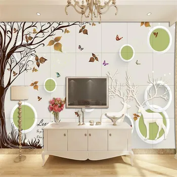 Customizable 3D Photo Stereoscopic Minimalist Modern Mural Wallpaper Nordic Simple Tree And Bird Circle Living Room Bedroom
Customizable 3D Photo Stereoscopic Minimalist Modern Mural Wallpaper Nordic Simple Tree And Bird Circle Living Room Bedroom