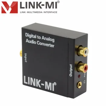 LINK-MI DA02-Digital to Analog Audio Converter with Volume Control Digital Adaptador Optic Coaxial RCA Toslink Signal to Analog
LINK-MI DA02-Digital to Analog Audio Converter with Volume Control Digital Adaptador Optic Coaxial RCA Toslink Signal to Analog