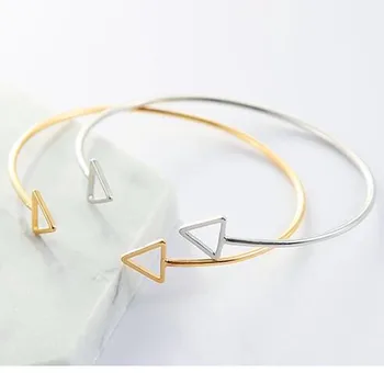 Hot Japan and Korea Simple Style Hollow Double Triangle Square Adjustable Opening Bangles Exquisite Geometric Bracelet
Hot Japan and Korea Simple Style Hollow Double Triangle Square Adjustable Opening Bangles Exquisite Geometric Bracelet