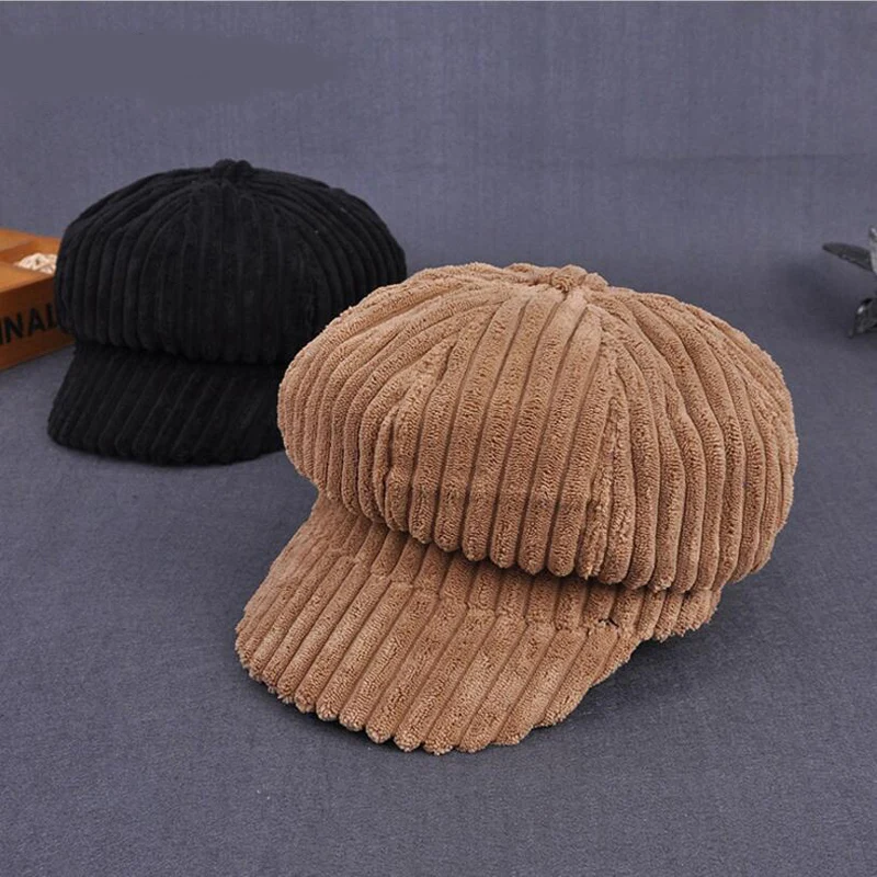 2018 Winter Women Warm Corduroy Berets Painter Cap Vintage Octagonal Newsboy Caps for Women
2018 Winter Women Warm Corduroy Berets Painter Cap Vintage Octagonal Newsboy Caps for Women