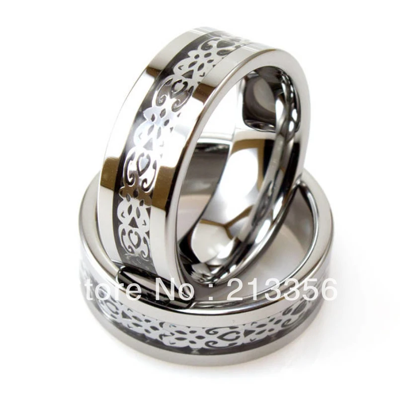 Free Shipping!Wholesales Cheap Price Promotion Sales! USA Hot Selling Men's Tungsten Wedding Ring with Silver Intricate Inlay
Free Shipping!Wholesales Cheap Price Promotion Sales! USA Hot Selling Men's Tungsten Wedding Ring with Silver Intricate Inlay