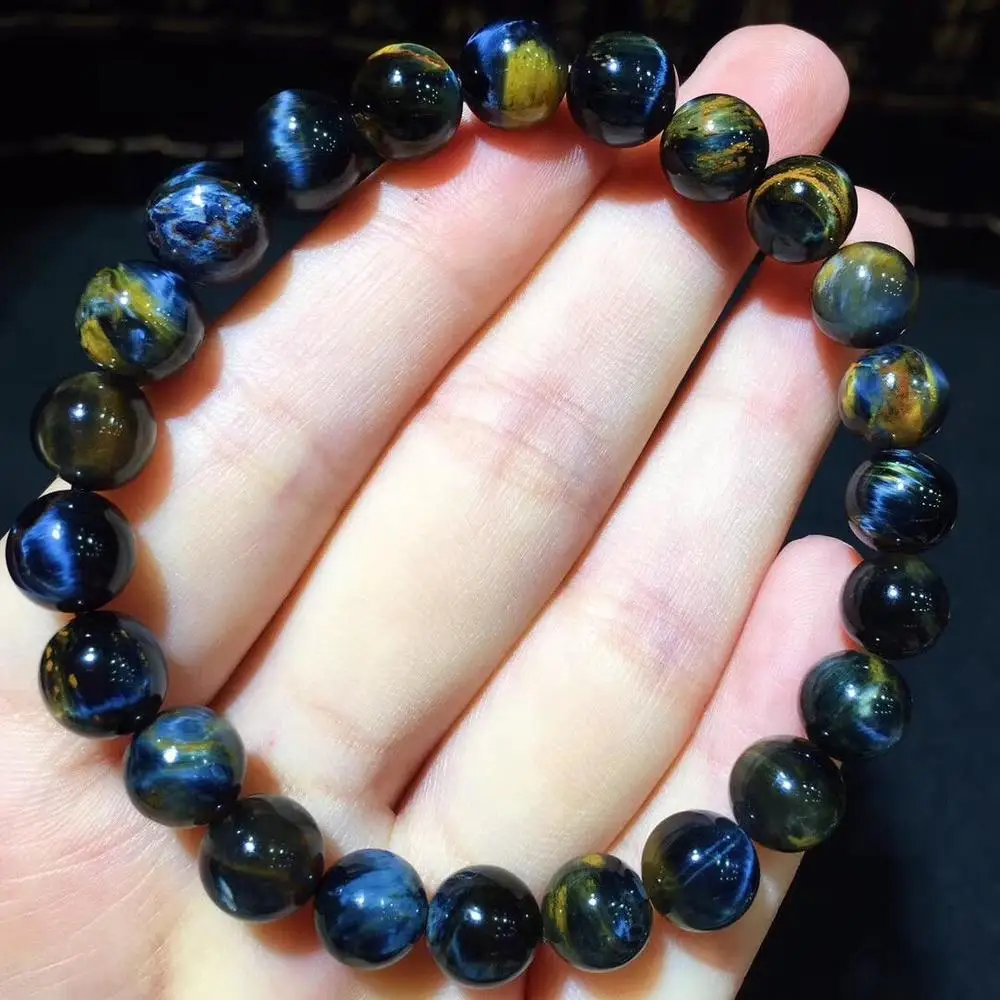 8.1mm Natural Namibia Pietersite Blue Yellow Beads Gemstone Cat's eye Round Bead Bracelets Man Women Drop Shipping
8.1mm Natural Namibia Pietersite Blue Yellow Beads Gemstone Cat's eye Round Bead Bracelets Man Women Drop Shipping