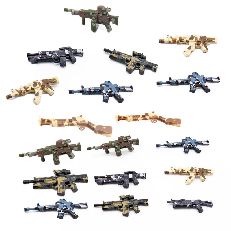 10Pcs/set Legoingly Gun Pack Building Blocks AK47 Weapons for Military SWAT Team Police Army Soldier Figure Toys for Children
10Pcs/set Legoingly Gun Pack Building Blocks AK47 Weapons for Military SWAT Team Police Army Soldier Figure Toys for Children
