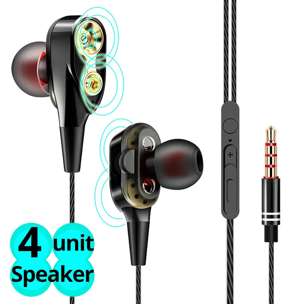 FONKEN Dual Driver in-ear Earphone Wired Volume Control Earbuds with mic in Ear Stereo Bass Earpiece 4 Unit for Sport Running
FONKEN Dual Driver in-ear Earphone Wired Volume Control Earbuds with mic in Ear Stereo Bass Earpiece 4 Unit for Sport Running