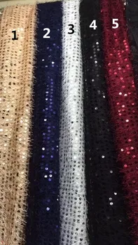 Top fashion sequins lace fabric High quality embroidery french tulle mesh lace material Night dress women skirts making lace NEW
Top fashion sequins lace fabric High quality embroidery french tulle mesh lace material Night dress women skirts making lace NEW