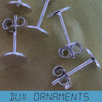 Jewelry earrings Earstuds - SILVER/GOLD 4-6mm Blank Earring Posts - Glue on Flat Pad Studs with Earnut - Earposts Backings
Jewelry earrings Earstuds - SILVER/GOLD 4-6mm Blank Earring Posts - Glue on Flat Pad Studs with Earnut - Earposts Backings