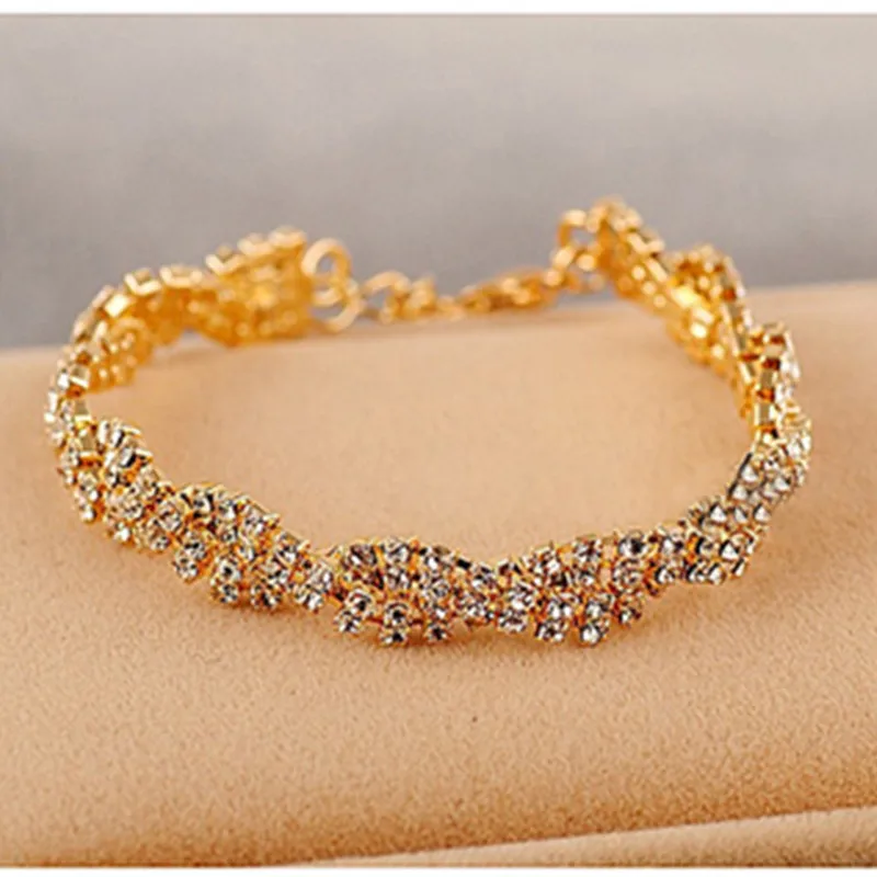 Ns77 Luxury Wedding Austrian crystal shiny bracelet For Women Charm Gold Bracelets Bangles Fashion Jewelry
Ns77 Luxury Wedding Austrian crystal shiny bracelet For Women Charm Gold Bracelets Bangles Fashion Jewelry