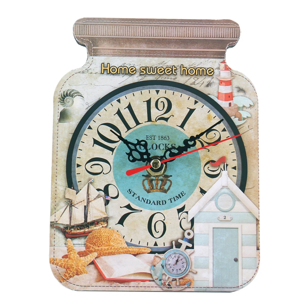 European Style Wooden Clock Creative Bottle Shaped Wall Clock Household Bedroom Bar Colorful Hanging Decor Without Battery -1# 
European Style Wooden Clock Creative Bottle Shaped Wall Clock Household Bedroom Bar Colorful Hanging Decor Without Battery -1#