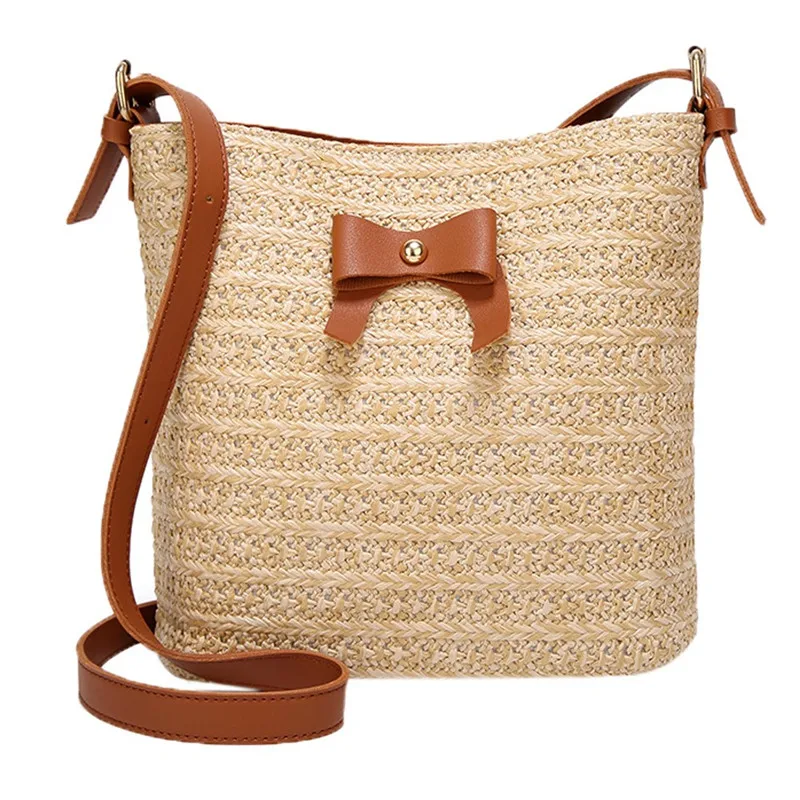 Maison Fabre Women Casual Shoulder Bag Bow Straw Bags Woven Bucket Bag Handbag Crossbody messenger bag Drop shipping X0827#30
Maison Fabre Women Casual Shoulder Bag Bow Straw Bags Woven Bucket Bag Handbag Crossbody messenger bag Drop shipping X0827#30