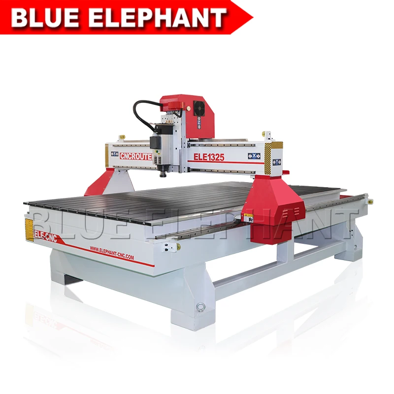 Blue Elephant Engraving Machine 1325 CNC Router 7kw Spindle Motor 1300X2500mm working area for wood acrylic metal
Blue Elephant Engraving Machine 1325 CNC Router 7kw Spindle Motor 1300X2500mm working area for wood acrylic metal