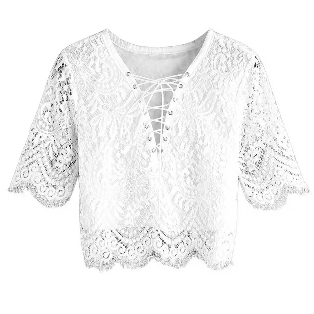 FREE OSTRICH Fashion women blouse shirt tops fashion Lace up Women Summer Short Sleeve Eyelet Lace Up Blouse Tops
FREE OSTRICH Fashion women blouse shirt tops fashion Lace up Women Summer Short Sleeve Eyelet Lace Up Blouse Tops