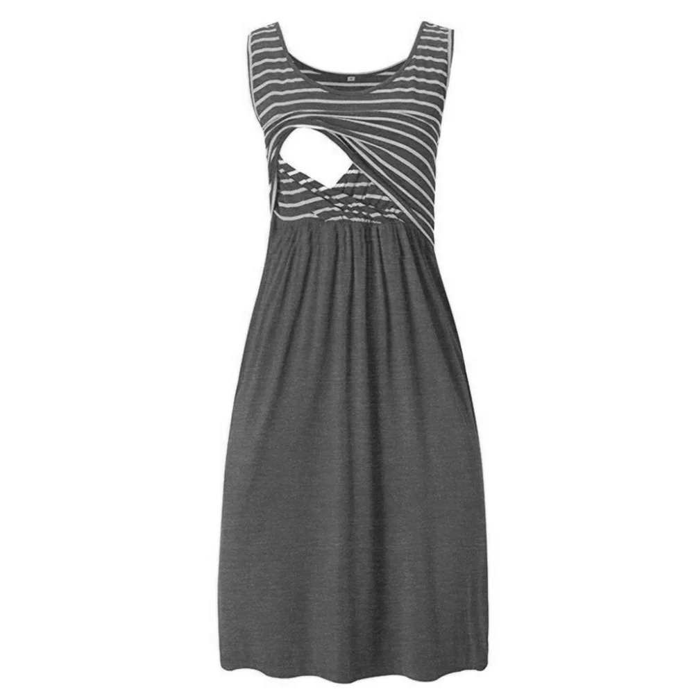 Women Pregnant Maternity Sleeveless Stripe Tunic Breastfeeding Summer Maternity Dresses Pregnancy Dress Hamile Elbise Dress 2019
Women Pregnant Maternity Sleeveless Stripe Tunic Breastfeeding Summer Maternity Dresses Pregnancy Dress Hamile Elbise Dress 2019