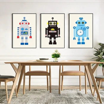 Nordic Canvas Wall Art Cartoon Robot Picture Modern Poster Wall Pictrues For Living Room Kids Bedroom Home Decor unframed
Nordic Canvas Wall Art Cartoon Robot Picture Modern Poster Wall Pictrues For Living Room Kids Bedroom Home Decor unframed