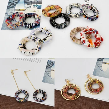Wholesale 30pcs/lot 23mm cotton thread weaving geometry rounds shape flatback beads diy jewelry earring/garment pendants
Wholesale 30pcs/lot 23mm cotton thread weaving geometry rounds shape flatback beads diy jewelry earring/garment pendants