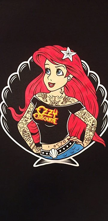 Tattoo princess smoking and drinking