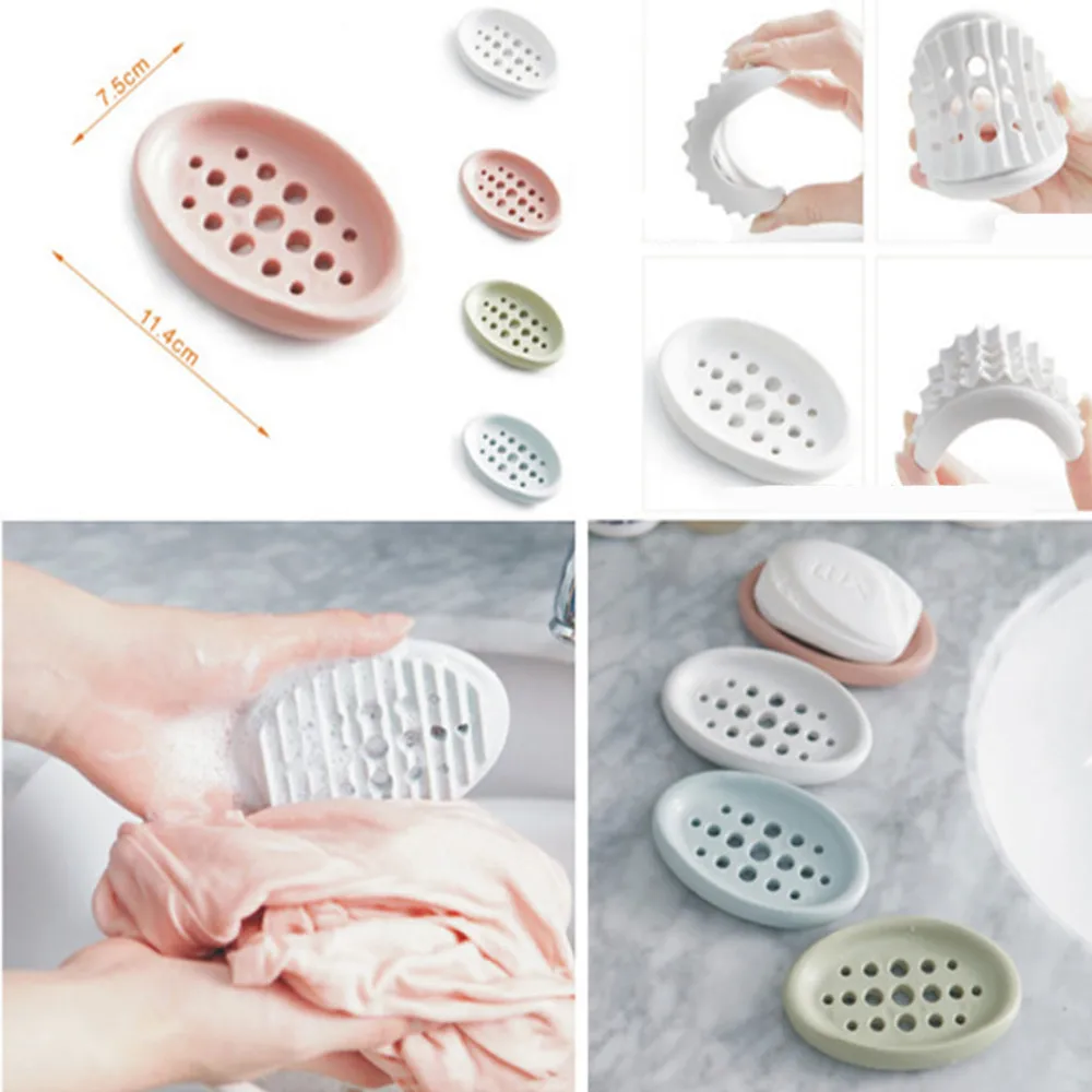 1PC Random Color Creative Soap Holder Cute Oval Shaped Double-Deck Drain Soap Dish Box Soap Holder Sponge Rack L*5
1PC Random Color Creative Soap Holder Cute Oval Shaped Double-Deck Drain Soap Dish Box Soap Holder Sponge Rack L*5