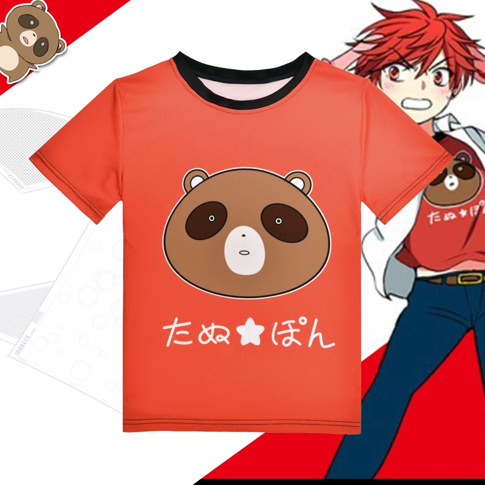 Anime Monthly Girls' Nozaki-kun T-shirt Kawaii Tanuki Mikoshiba Mikoto Polyester T Shirt Summer Active Animation Men Women Tees
Anime Monthly Girls' Nozaki-kun T-shirt Kawaii Tanuki Mikoshiba Mikoto Polyester T Shirt Summer Active Animation Men Women Tees