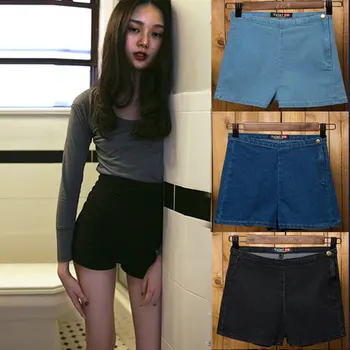 2018 New Sexy Women Slim High Waist Jeans Denim Tap Short Hot Shorts Tight A Side Button 0327-34
2018 New Sexy Women Slim High Waist Jeans Denim Tap Short Hot Shorts Tight A Side Button 0327-34