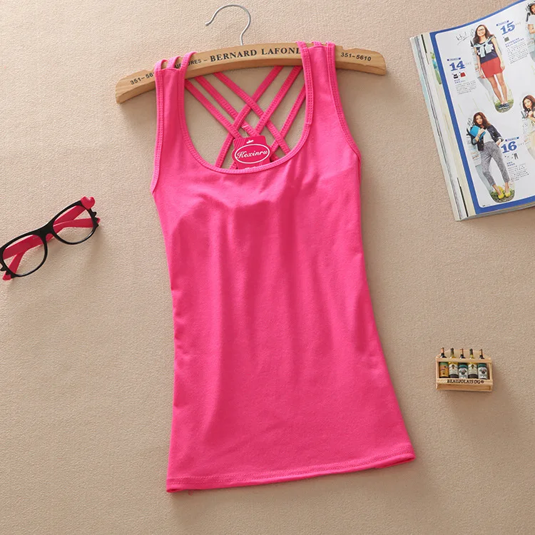 Fashion Casual Spring Summer Autumn Women Basic Cotton Sleeveless Tank Tops Vest Tops Candy Color Vest Tank Tops
Fashion Casual Spring Summer Autumn Women Basic Cotton Sleeveless Tank Tops Vest Tops Candy Color Vest Tank Tops