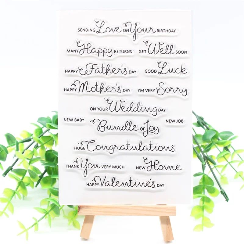 KSCRAFT Holiday Blessing Transparent Clear Silicone Stamps for DIY Scrapbooking/Card Making/Kids Crafts Decoration Supplies 467
KSCRAFT Holiday Blessing Transparent Clear Silicone Stamps for DIY Scrapbooking/Card Making/Kids Crafts Decoration Supplies 467