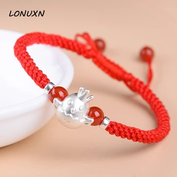 Chicken Red String Bracelet female 925 Silver Zodiac year of fate and transport beads handmade woven rope male New Year gift
Chicken Red String Bracelet female 925 Silver Zodiac year of fate and transport beads handmade woven rope male New Year gift