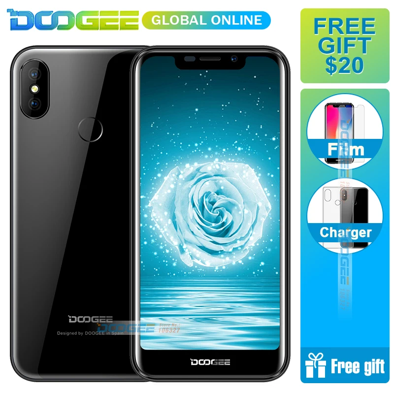 Fast shipping DOOGEE X70 Big batter 4000mAh Smartphone MTK6580A 2GB 16GB Android 8.1 5.5 Inch 19:9 Mobile Phone
Fast shipping DOOGEE X70 Big batter 4000mAh Smartphone MTK6580A 2GB 16GB Android 8.1 5.5 Inch 19:9 Mobile Phone