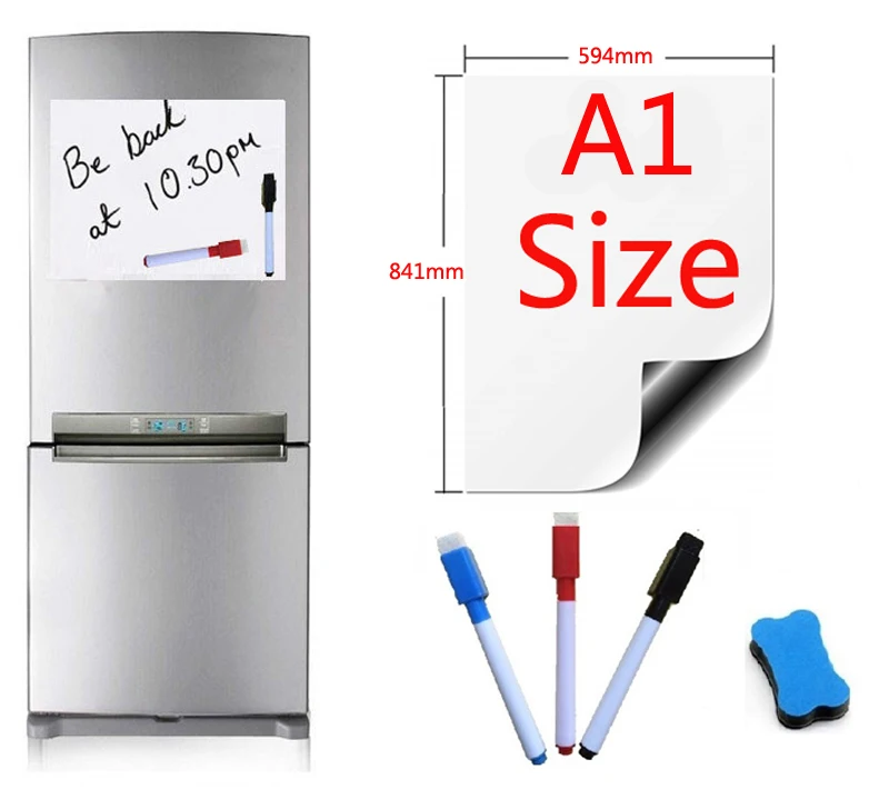 Magnetic Whiteboard A1 Size 594x841mm Fridge Magnets Presentation Boards Home Kitchen Message Boards Writing Sticker 3pen1Eraser
Magnetic Whiteboard A1 Size 594x841mm Fridge Magnets Presentation Boards Home Kitchen Message Boards Writing Sticker 3pen1Eraser