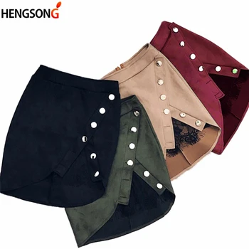 New fashion Women Ladies High Waist Pencil Skirts Button Lace Patchwork Sexy Bodycon Suede Leather Split Party Casual Mini Skirt
New fashion Women Ladies High Waist Pencil Skirts Button Lace Patchwork Sexy Bodycon Suede Leather Split Party Casual Mini Skirt
