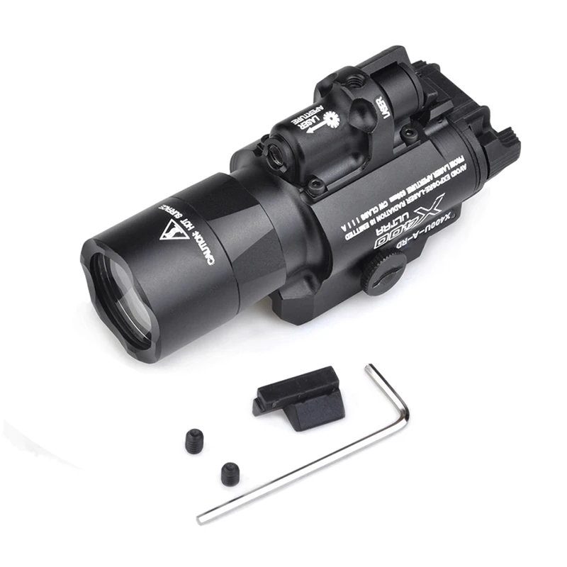 SEIGNEER X400U ULTRA LED Flashlight Tactical Light Weapon Handgun Light With Red Laser Sight For Pistol For Hunting
SEIGNEER X400U ULTRA LED Flashlight Tactical Light Weapon Handgun Light With Red Laser Sight For Pistol For Hunting