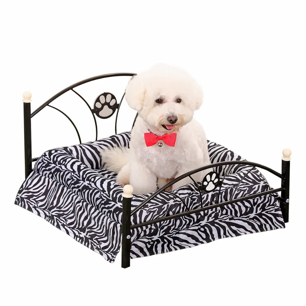 Image Luxury Leopard Dog Bed For Pet Dog Cat Soft Warm Kennel Pad Pet Bed Dog Mats Cushion Puppy Sofa Dog Furniture with High Quality