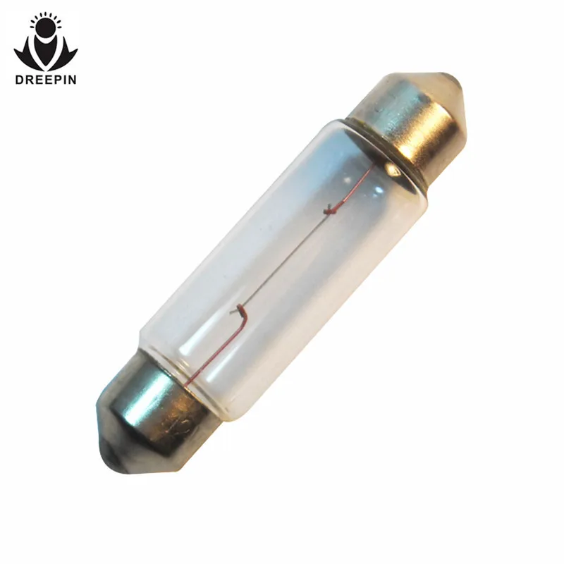 Dreepin C5W C10W гирлянда T11 12 В 10 Вт 31/39/41 мм двойной Совет sv8.5 8 салона для чтения