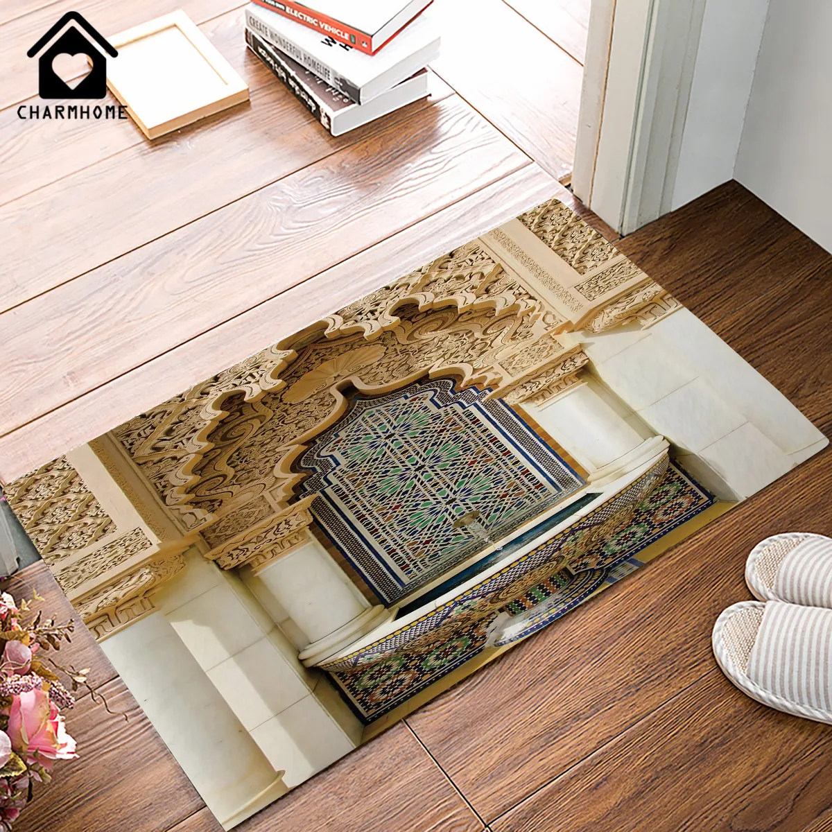 CHARMHOME Living Room Moroccan Decor Doormat Vintage Building Design Custom Door Mat Home Decor Kitchen Bathroom Carpet Rug
CHARMHOME Living Room Moroccan Decor Doormat Vintage Building Design Custom Door Mat Home Decor Kitchen Bathroom Carpet Rug