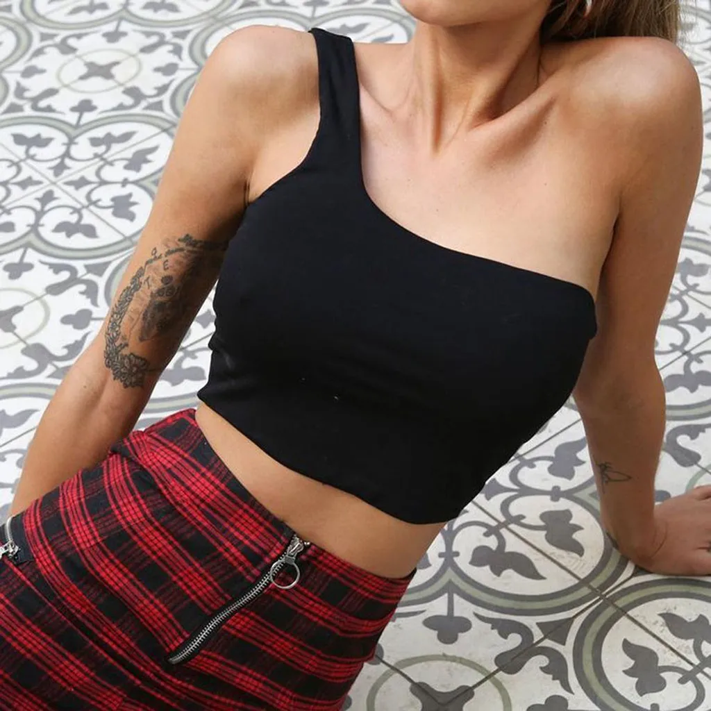 6 Colors Sexy Women's Single Shoulder Tank Casual Sport Bra Slim Camis Tank Vests Neon Top One shoulder top T-Shirt LS*D
6 Colors Sexy Women's Single Shoulder Tank Casual Sport Bra Slim Camis Tank Vests Neon Top One shoulder top T-Shirt LS*D
