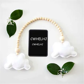 Wooden Beads Garland With Cloud Pendent Gift Decorations Wall Hanging Nursery Baby Room Decor Natural Wedding Christmas Ornament
Wooden Beads Garland With Cloud Pendent Gift Decorations Wall Hanging Nursery Baby Room Decor Natural Wedding Christmas Ornament