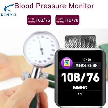 

Blood pressure watch smart heart rate fitness bracelet call reminder color screen 1.3 inch sports wristband men smartband pk q9