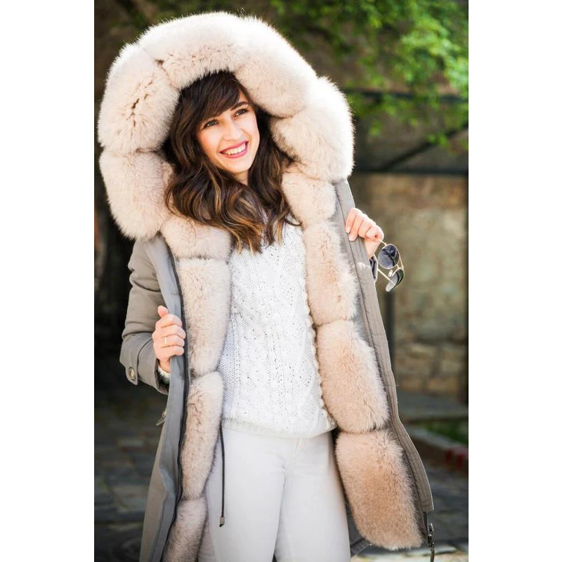 2019 BFFUR Fashion Women Winter Clothing Real Fur Coat Female Parka With Natrual Fox Fur Lining Genuine Fox Fur Park With Fur
2019 BFFUR Fashion Women Winter Clothing Real Fur Coat Female Parka With Natrual Fox Fur Lining Genuine Fox Fur Park With Fur