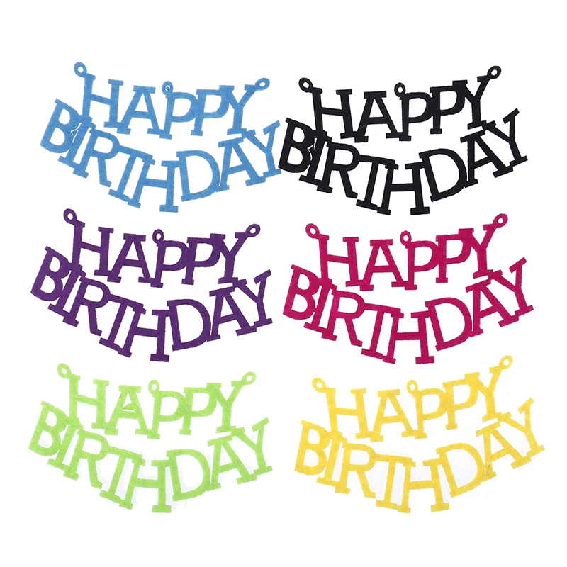 Happy Birthday 12cm Black Letters Pattern Felt Banner Birthday Party Decor Bunting Banner Party Garland Banner 5pcs/set
Happy Birthday 12cm Black Letters Pattern Felt Banner Birthday Party Decor Bunting Banner Party Garland Banner 5pcs/set