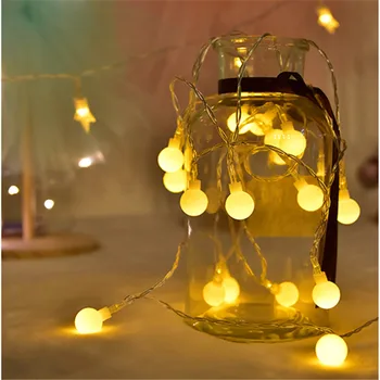 2/3/10m 20/60/100Leds Ball Fairy LED String Decorative Lights Wedding Christmas holiday Outdoor Patio Garland Decoration lamp
2/3/10m 20/60/100Leds Ball Fairy LED String Decorative Lights Wedding Christmas holiday Outdoor Patio Garland Decoration lamp