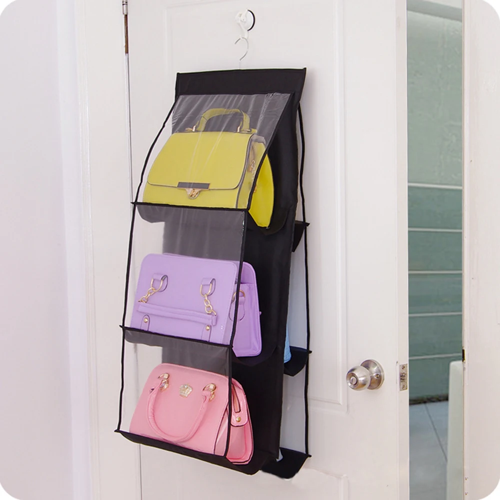 Storage Bag Large Capacity Non-woven Hanging Multi-layer Perspective Anti-dust Household 6 Pocket Closet Rack Hangers Home Decor
Storage Bag Large Capacity Non-woven Hanging Multi-layer Perspective Anti-dust Household 6 Pocket Closet Rack Hangers Home Decor