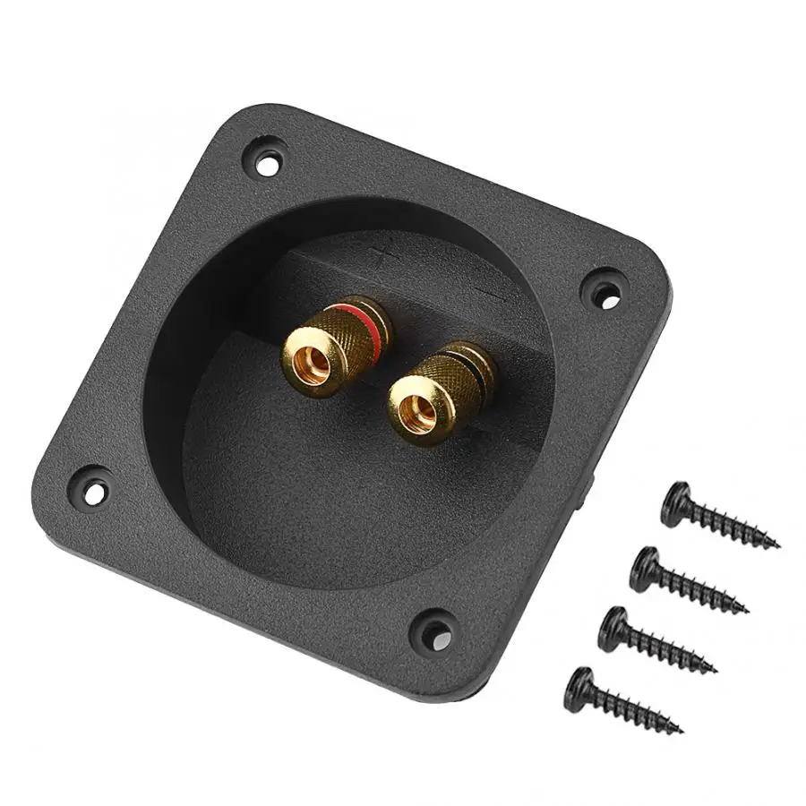 DIY Speakers Terminal Box Shell with 2 mounting holes Copper Binding Post Wire Cable Connector 3MM thicken base plate
DIY Speakers Terminal Box Shell with 2 mounting holes Copper Binding Post Wire Cable Connector 3MM thicken base plate