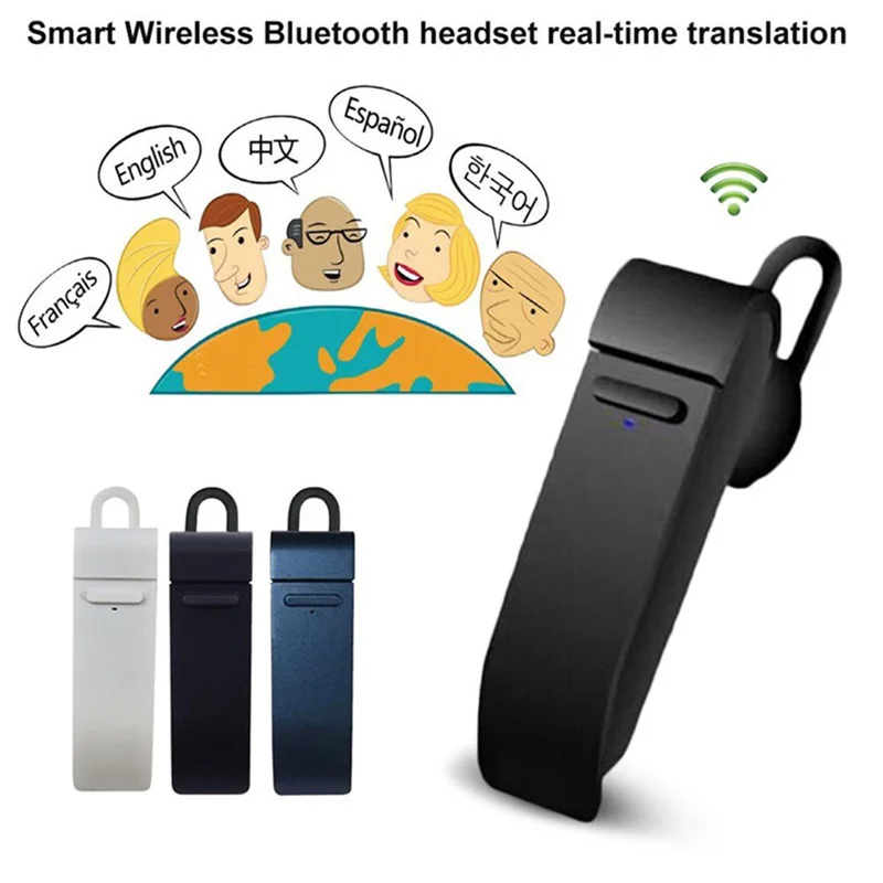 Real Time Earphone Bluetooth Intelligent Translator Multi Languages Wireless Ear Hook Translation Device New SD998
Real Time Earphone Bluetooth Intelligent Translator Multi Languages Wireless Ear Hook Translation Device New SD998