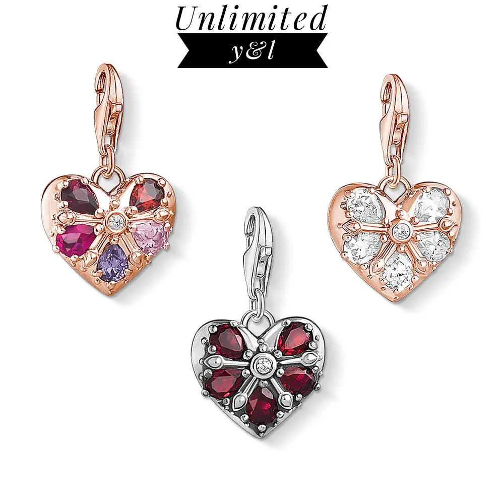 Rose Gold Heart Love Charm for Jewelry Making 925 Sterling Silver Colorful CZ Pendant Jewelry Fit Thomas Style Bracelet Necklace
Rose Gold Heart Love Charm for Jewelry Making 925 Sterling Silver Colorful CZ Pendant Jewelry Fit Thomas Style Bracelet Necklace