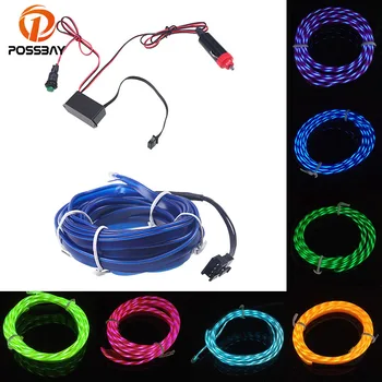 POSSBAY Car 12V Inverter LED Flexible Neon EL Wire Auto Lamps Chasing Light Strips Line 1M Interior Decoration Strips lamps
POSSBAY Car 12V Inverter LED Flexible Neon EL Wire Auto Lamps Chasing Light Strips Line 1M Interior Decoration Strips lamps