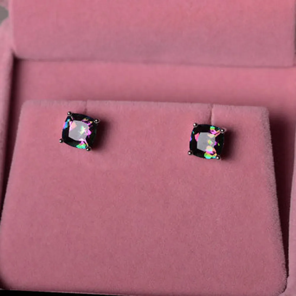 Tooayk earrings Silver Earring Princess Cut Mystic Rainbow Engagement Jewelry boucle d'oreille femme 2018 pendientes earings P#
Tooayk earrings Silver Earring Princess Cut Mystic Rainbow Engagement Jewelry boucle d'oreille femme 2018 pendientes earings P#