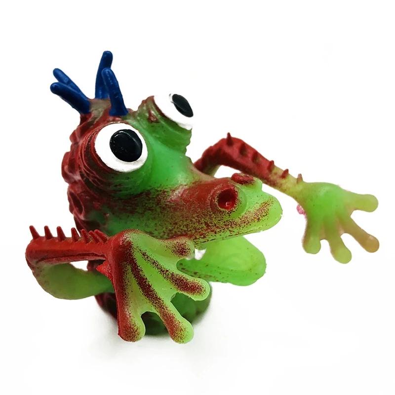 5pcs/lot Finger Puppet Cartoon Monsters Tell Story Shocking Party Show Interactive Toys Funny Horror Finger Puppets Toys For Kid