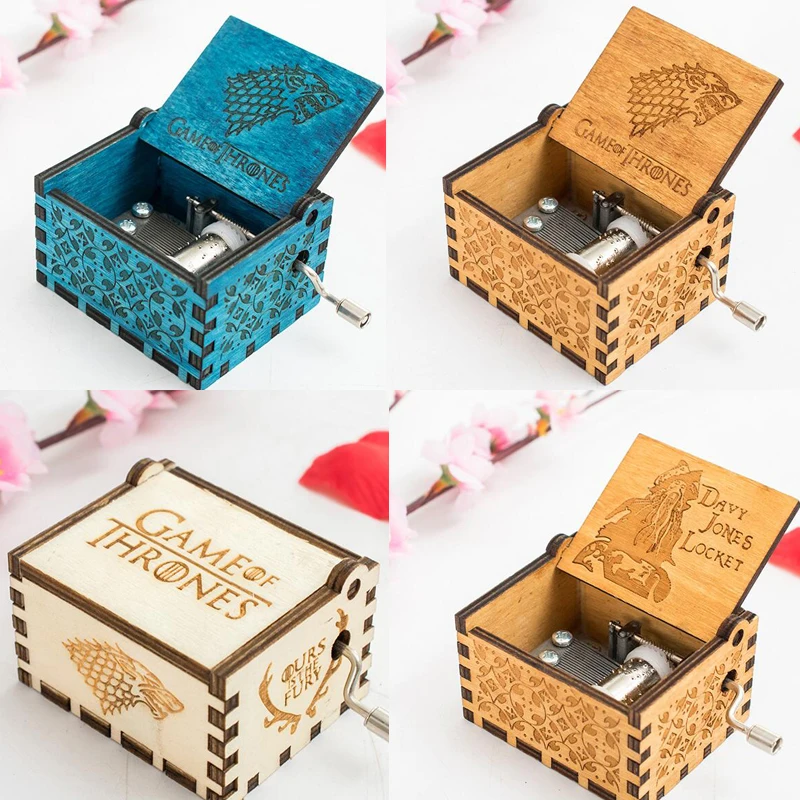 Wooden Game of Thrones Music Box Toys House Stark Music Box Godfather Beauty and beast Moana Music Instruments Toys
Wooden Game of Thrones Music Box Toys House Stark Music Box Godfather Beauty and beast Moana Music Instruments Toys