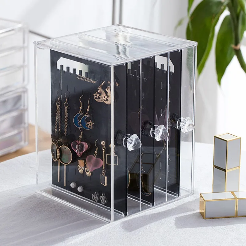 Earring Storage Box Transparent Acrylic Wall Mounted Single Made Necklace Storage Boxes Jewelry Organizer Box Earring Drawer
Earring Storage Box Transparent Acrylic Wall Mounted Single Made Necklace Storage Boxes Jewelry Organizer Box Earring Drawer